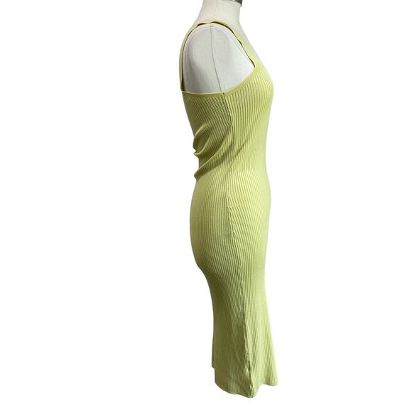 Shyanne Women's Green Western Ribbed Sweater Knit Midi Bodycon Dress Sz M - Picture 4 of 11